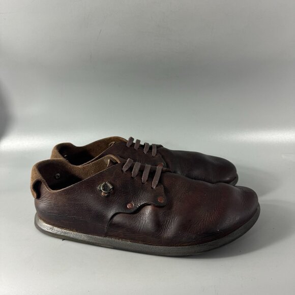 Birkenstock Alabama Brown Oils Leather Closed Toe Shoes, Size 45 main image 8